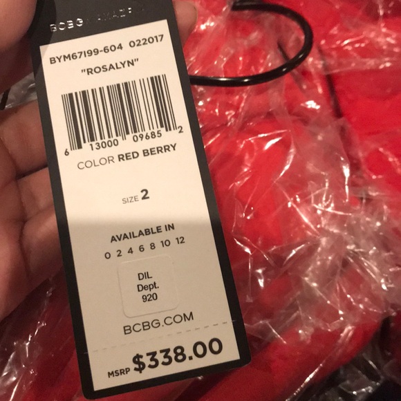 Beautiful BCBGMaxazria Rosalyn Dress. Sz 10 - Picture 5 of 7